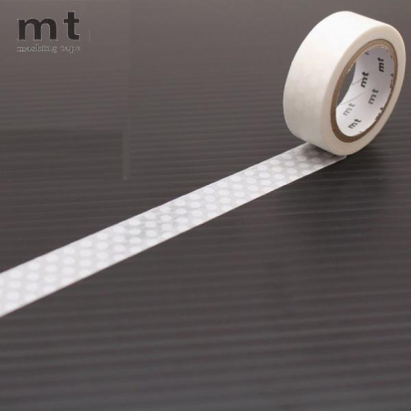 マスキングテープ カモ井加工紙 mt deco ドット・ホワイト 15mm×7m MT01D367R...