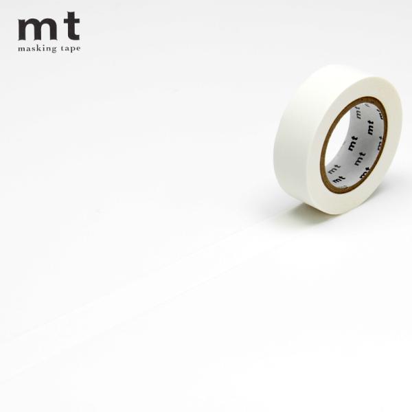 マスキングテープ カモ井加工紙 mt basic マットホワイト 15mm×7m MT01P208R...