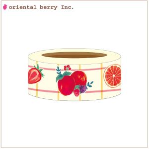 別途送料SIROOP マスキングテープ 15mm×7mFruit Jam（MT-7216）