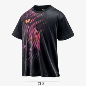 　アブスト・Tシャツ　ロゼ　卓球　バタフライ