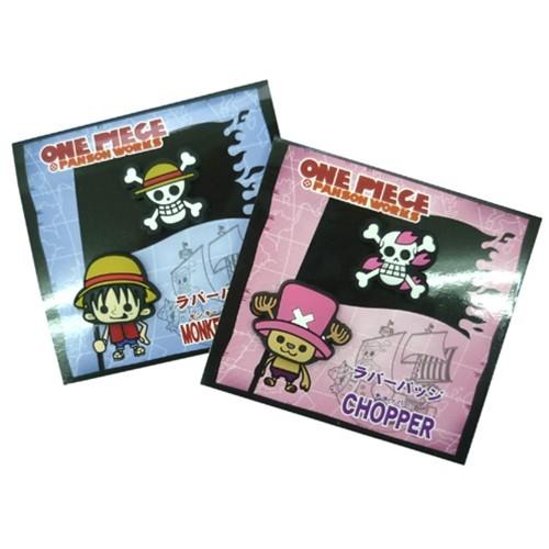 ワンピース（パンソンワークス）　ラバーピンバッジ2個セット　「ルフィ/チョッパー」  【在庫処分】