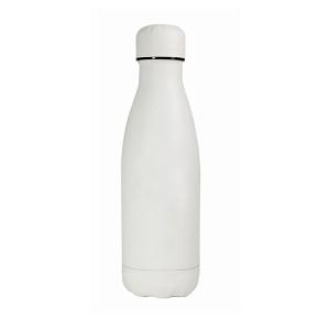 コーラ型無地ボトル400ml（オフホワイト） 白無地箱入 水筒