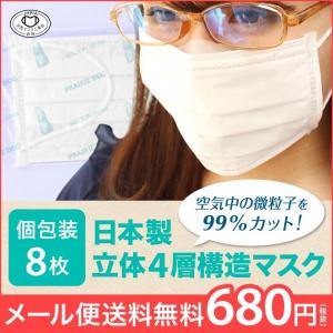 全国マスク工業会 マスク 不織布 日本製 4層 ...の商品画像