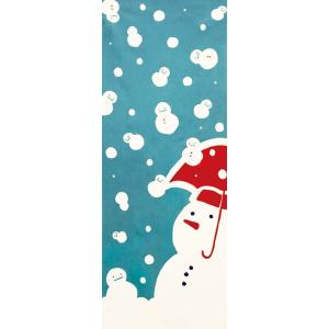 手ぬぐい おしゃれ 和柄 冬 冬柄 雪だるま ...の詳細画像1