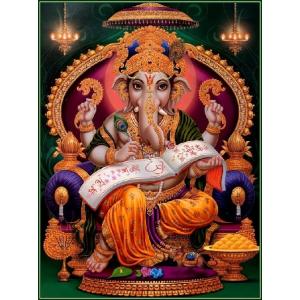 インドの神様 ガネーシャ神 お守りカード×1枚[009] India God【Ganesa】Small Card (Charm)