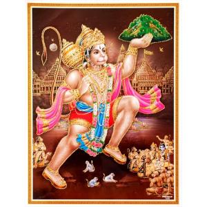 インドの神様 ハヌマーン神 お守りカード×1枚[008] India God【Hanuman】Small Card (Charm) 【猿の神】【風の神】【戦いの神】