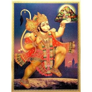 インドの神様 ハヌマーン神 お守りカード×1枚[009] India God【Hanuman】Small Card (Charm) 【猿の神】【風の神】【戦いの神】