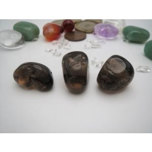 パワーストーンタンブル スモーキークォーツ(煙水晶) 濃灰/B級[BQ] Sサイズ×1個 Power/GemStone Tamble Smoky Quartz Dark Gray/B-grd[BQ] S‐Size×1pcs