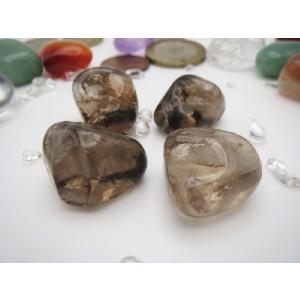 パワーストーンタンブル スモーキークォーツ(煙水晶) 淡灰/C級[WQ] Sサイズ×1個 Power/GemStone Tamble Smoky-Quartz Light Gray/C-grd[ＷQ] S‐Size×1pcs
