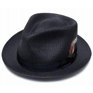 ニューヨークハット New York Hat 2319 SEWN BRAID FEDORA ソーンブレイドフェドラ ブラック バンブー メンズ レディース