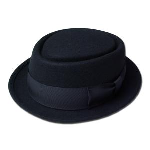 ニューヨークハット 帽子 ポークパイ フェルトハット New York Hat 5230 BE BOP ビーバップ Black メンズ レディース｜prast