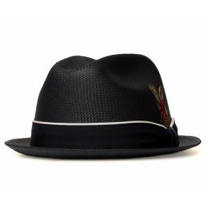 ニューヨークハット New York Hat 2124 STRAW LOUIE Black メンズ レディース 大きなサイズ