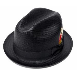 ニューヨークハット　帽子　ストローハット 　NEW YORK HAT　2271 TOYO CLASSIC　Black｜prast
