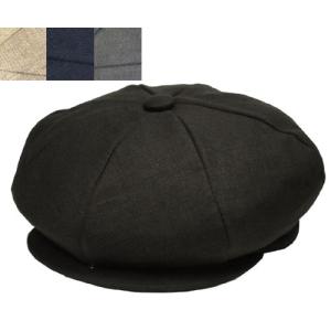 ニューヨークハット New York Hat 6212 LINEN NEWSBOY リネンニュースボーイ Black Oatmeal Navy Grey メンズ  レディース