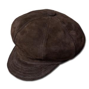 New York Hat ニューヨークハット キャスケット 9260 SUEDE SPITFIRE Brown メンズ レディース｜prast