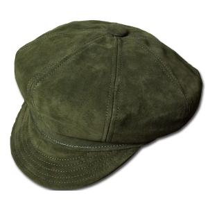 New York Hat ニューヨークハット キャスケット 9260 SUEDE SPITFIRE Olive メンズ レディース｜prast