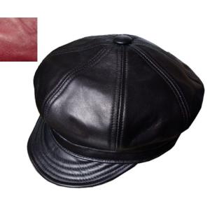 ニューヨークハット キャスケット New York Hat 9207 LAMBSKIN SPITFIRE ランバスキン スピットファイア Black  Wine メンズ レディース｜prast