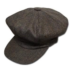 New York Hat（ニューヨークハット） キャスケット #9082 HERRINGBONE B.A., Brown｜prast