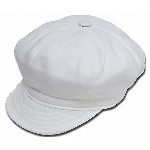 New York Hat（ニューヨークハット） キャスケット #6225 LINEN SPITFIRE, White｜prast