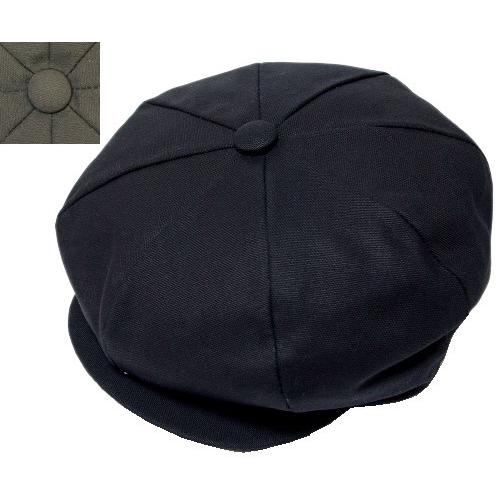 ニューヨークハット NEW YORK HAT 6218 CANVAS NEWSBOY Black O...