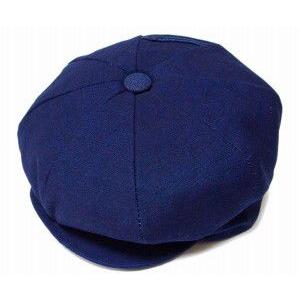 【送料無料】NEW YORK HAT（ニューヨークハット） 帽子 キャスケット #6257 RECYCLED DENIM NEWSBOY, Indigo Blue｜prast