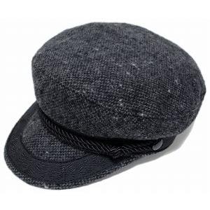 New York Hat ニューヨークハット 帽子 キャップ 9032 TWEED GREEK Charcoal メンズ レディース｜prast