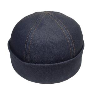 New York Hat ニューヨークハット キャップ 6245 Denim Thug デニム ザグ Blue つばなし メンズ レディース｜PRAST