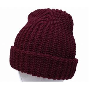 ニューヨークハット New York Hat ニットキャップ 4648 CHUNKY チャンキー Burgundy メンズ レディース｜prast