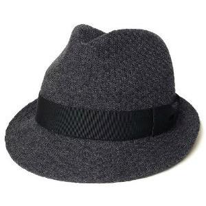 Borsalino　ボルサリーノ　 マニッシュハット　B9893　チャコールグレー