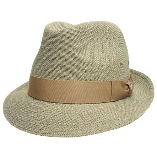 Borsalino　ボルサリーノ　マニッシュ　ハット　BS681　オリーブ　中折れ　リネトロン　紳士...