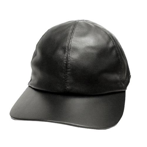 Borsalino　ボルサリーノ　6方キャップ　BS725　黒　羊革