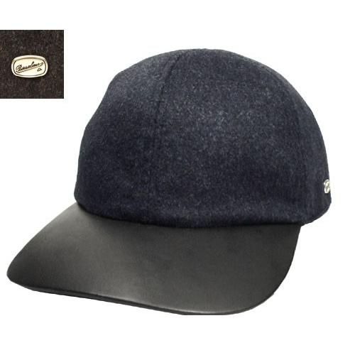 Borsalino　ボルサリーノ　6方キャップ　BS732　チャコールグレー　茶