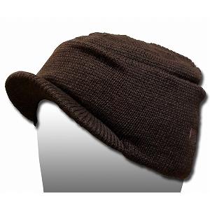 Borsalino　ボルサリーノ　ニットキャップ　B9940　バイザーニット　オスロ　ブラウン
