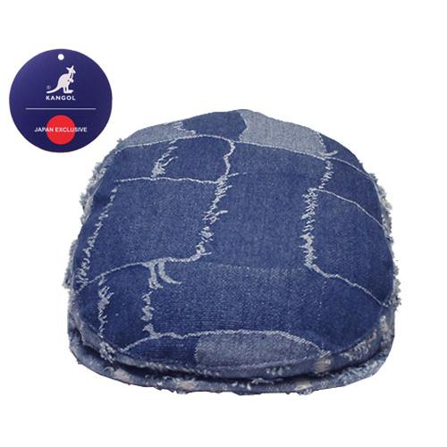 KANGOL カンゴール DENIM MASHUP HUNTING MEDIUM BLUE デニム ...