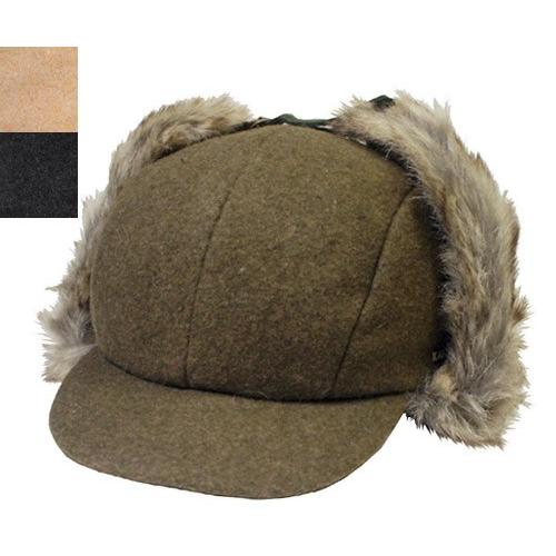 KANGOL カンゴール Wool Aviator Loden Camel Black 帽子 ロシア...