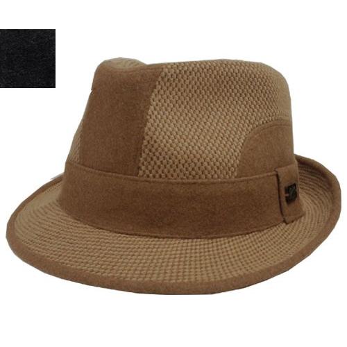ベイリー Bailey 25573 WERTER Camel Black レスコー型 中折れハット ...
