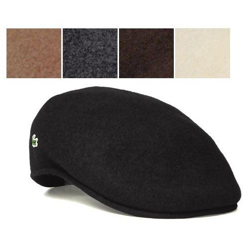 LACOSTE ラコステ ウールハンチング L3316 ブラック ベージュ グレー ブラウン オフホ...