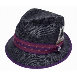 CHRISTYS CROWN クリスティーズ クラウン 帽子 ストローハット BIG DOM Bla...