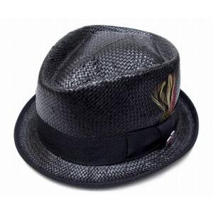 CHRISTYS CROWN クリスティーズクラウン 帽子 ストローハット DEX Black CC...