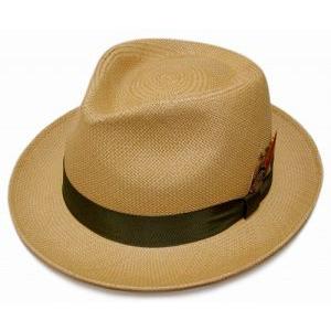 CHRISTYS LONDON クリスティーズロンドン 帽子 パナマストローハット ミディアムブラウ...