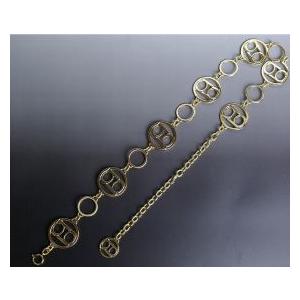 bebe (ビビ) サークルロゴ チェーンベルト (ゴールド)