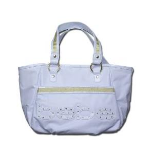 bebe (ビビ) スワロフスキー ラインストーン トートバッグ (ホワイト)