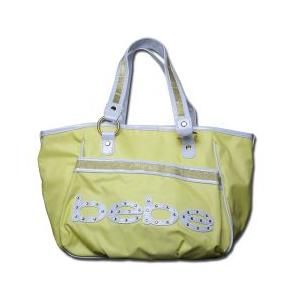 bebe (ビビ) スワロフスキー ラインストーン トートバッグ (イエロー)