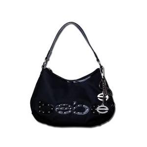 bebe (ビビ) スワロフスキー ラインストーン ショルダーバッグ (ブラック)