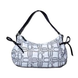 bebe (ビビ) モノグラム ショルダーバッグ (ホワイト)