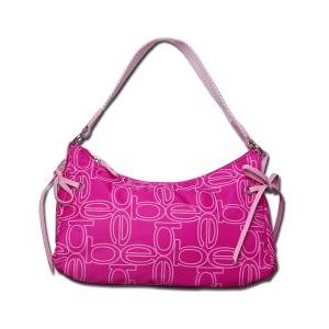 bebe (ビビ) モノグラム ショルダーバッグ (ピンク)