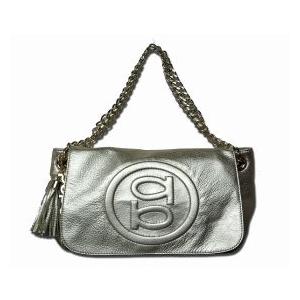 bebe (ビビ) レザー ショルダー バッグ (ゴールド)