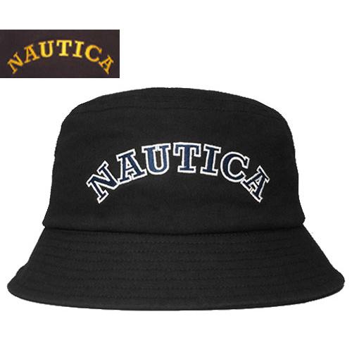 NAUTICA ノーティカ NT062 COLLEGE LOGO HAT BLACK BROWN サ...