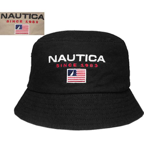 NAUTICA ノーティカ NT065 SORTY LOGO EMB BUCKE HAT BLACK...