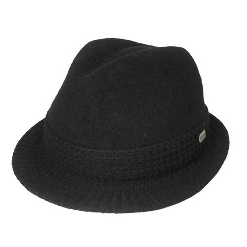 ステットソン STETSON SE147 中折れハット ウール 黒 日本製 メンズ レディース 帽子